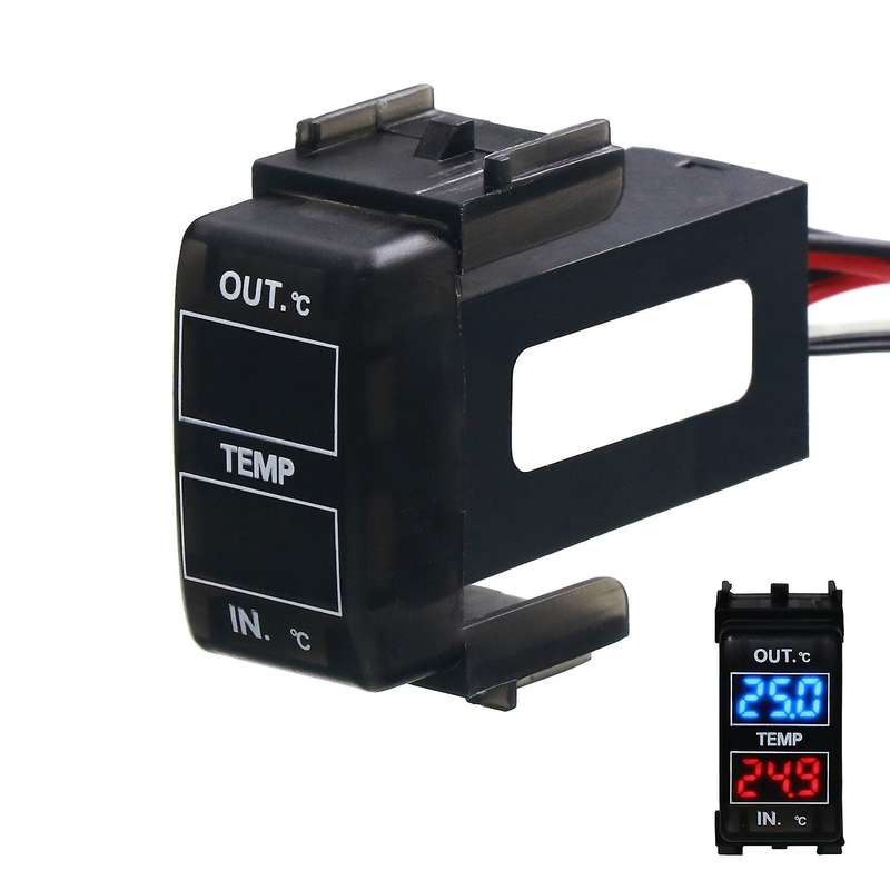 Car Internal and External Temperature Display Dual Temperature Sensor for X-Rail Sunny NV200 Teana