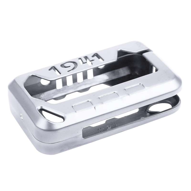 Car Key Case Aluminum Alloy Key Protection Cover for Wrangler JL 2018 2019 2020 Silver Red