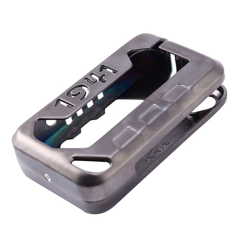 Car Key Case Aluminum Alloy Key Protection Cover for Wrangler JL 2018 2019 2020 Black Titanium Red