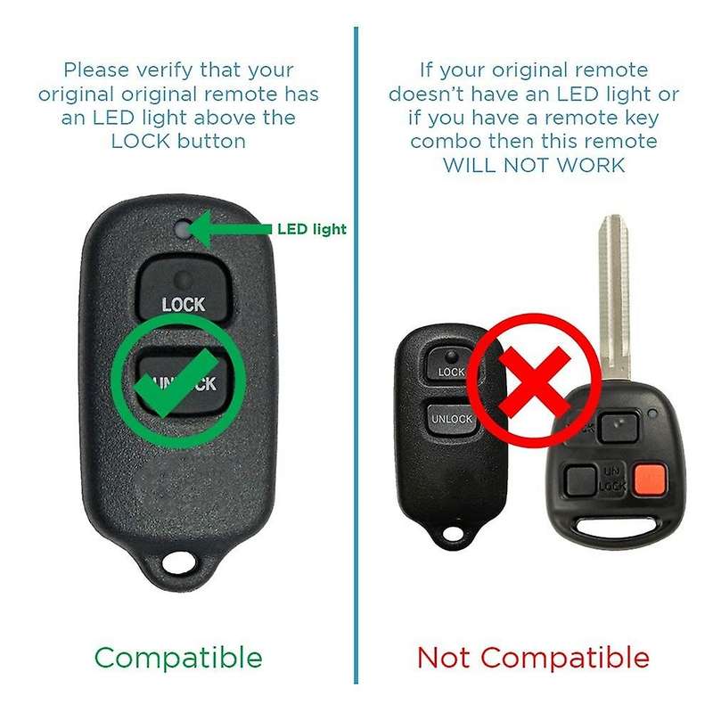 Car Key Fob Keyless Entry for Celica Sienna XB BAB237131-056 RS3200