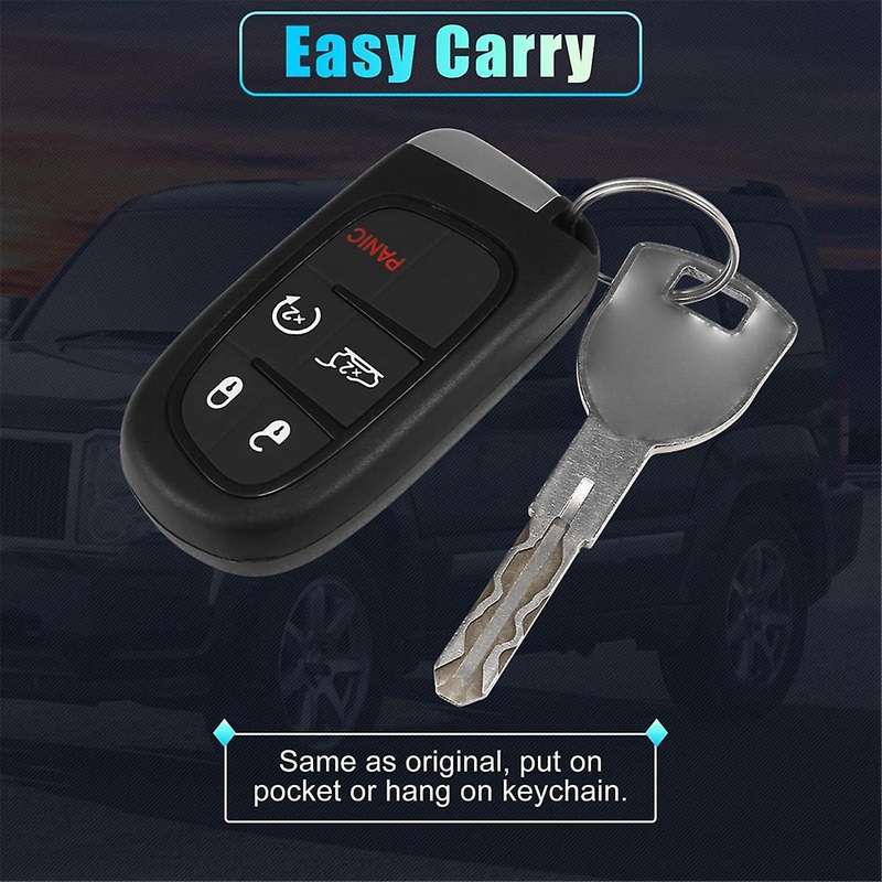 Car Key Fob Keyless Entry Remote Gq4-54t 433mhz Id4a Chip for 2014-2020 5 Buttons 68141580aa 681415