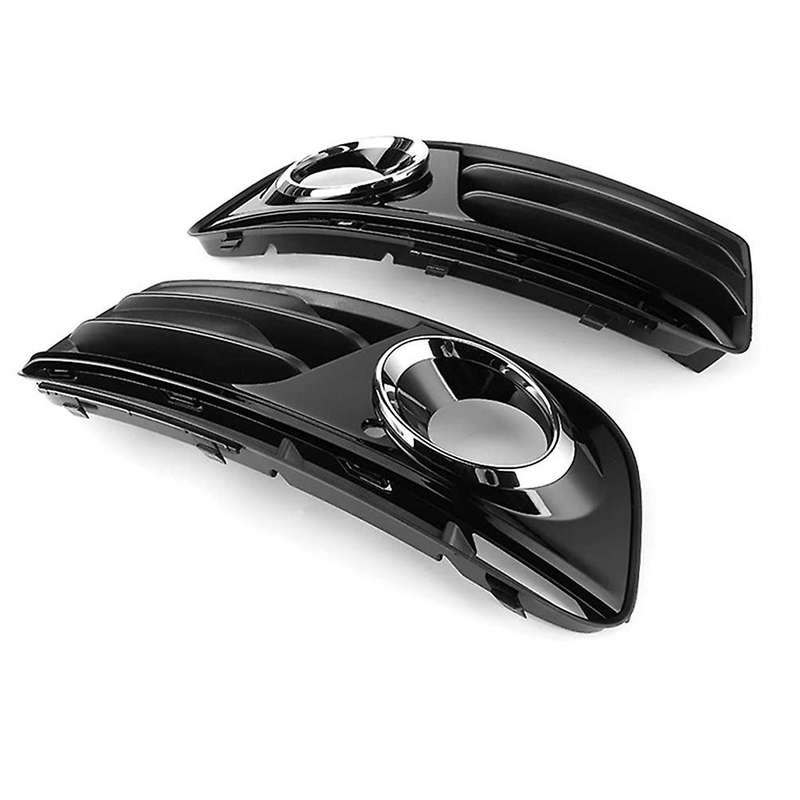 Car Lamp Cover Grille Left+Right Side 1 Pair Fog Light Grille Car Accessory Replacement for Q5 2013-