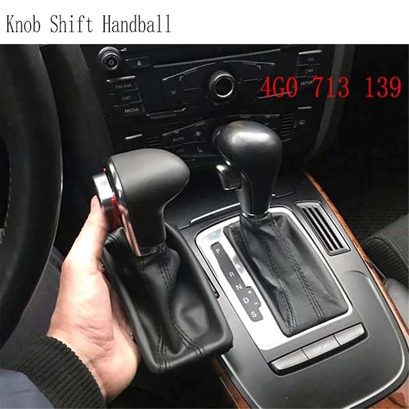 Car Leather ABS Gear Shift Knob Shift Handball for A4L A5 Q5 A6L A7 4G0 713 139
