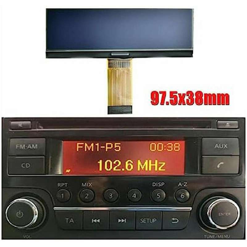 Car Lcd Display,stereo Radio Player Display, Radio Replacement Lcd Screen for ,juke, Micra, Navara,