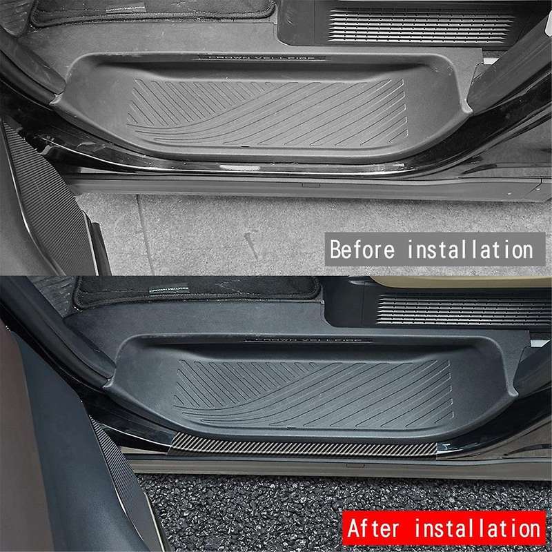 Car Leather Lower Sill Strips Trim Sticker for ALPHARD/VELLFIRE 40 Series 2023+ Sill Strip Car Door
