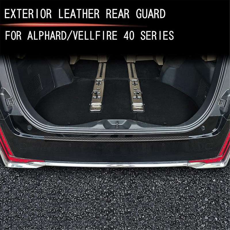 Car Leather Trunk External Sill Strips Trim Sticker for ALPHARD/VELLFIRE 40 Series 2023+ Car Trunk G