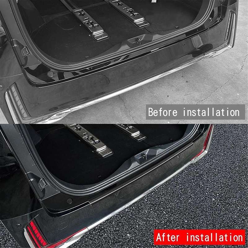 Car Leather Trunk External Sill Strips Trim Sticker for ALPHARD/VELLFIRE 40 Series 2023+ Car Trunk