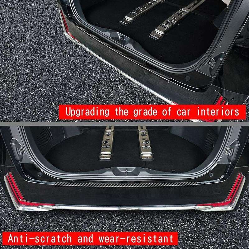 Car Leather Trunk External Sill Strips Trim Sticker for ALPHARD/VELLFIRE 40 Series 2023+ Car Trunk