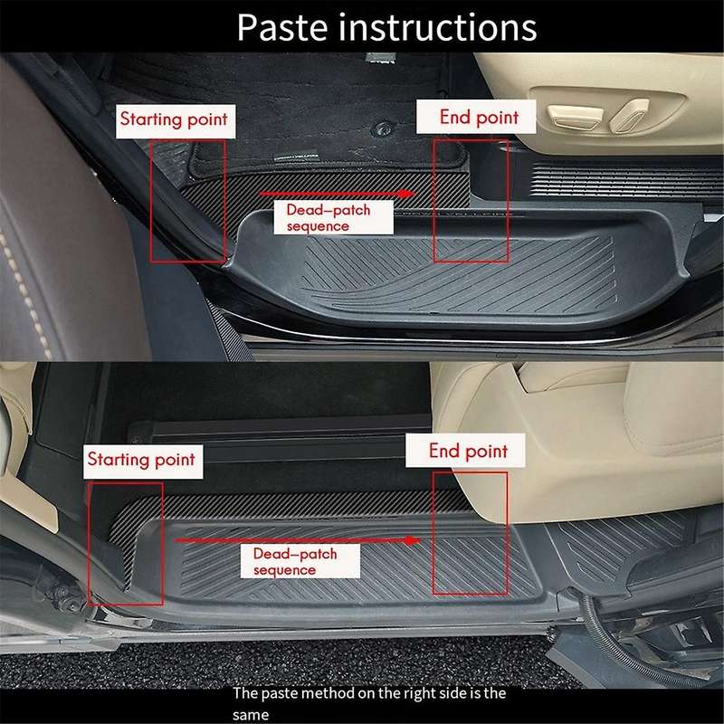 Car Leather Upper Sill Strips Trim Sticker for ALPHARD/VELLFIRE 40 Series 2023+ Sill Strip Car Door