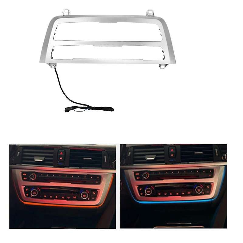 Car LED Dashboard Center Console A/C Radio Panel Light Dual Color Atmosphere Lamp for F30 F31 F34 F3
