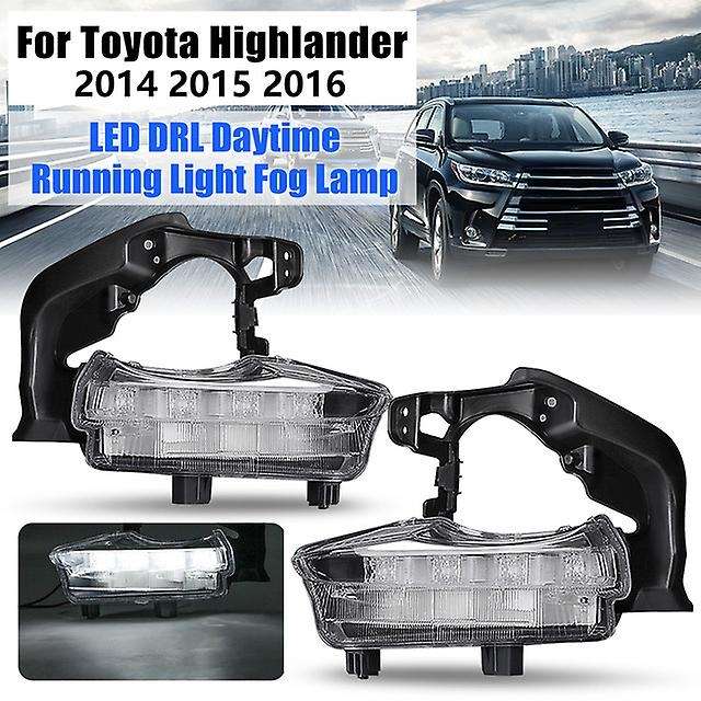 Car Led Daytime Running Lights Front Grille Driving Fog Lights for 2014 2015 2016