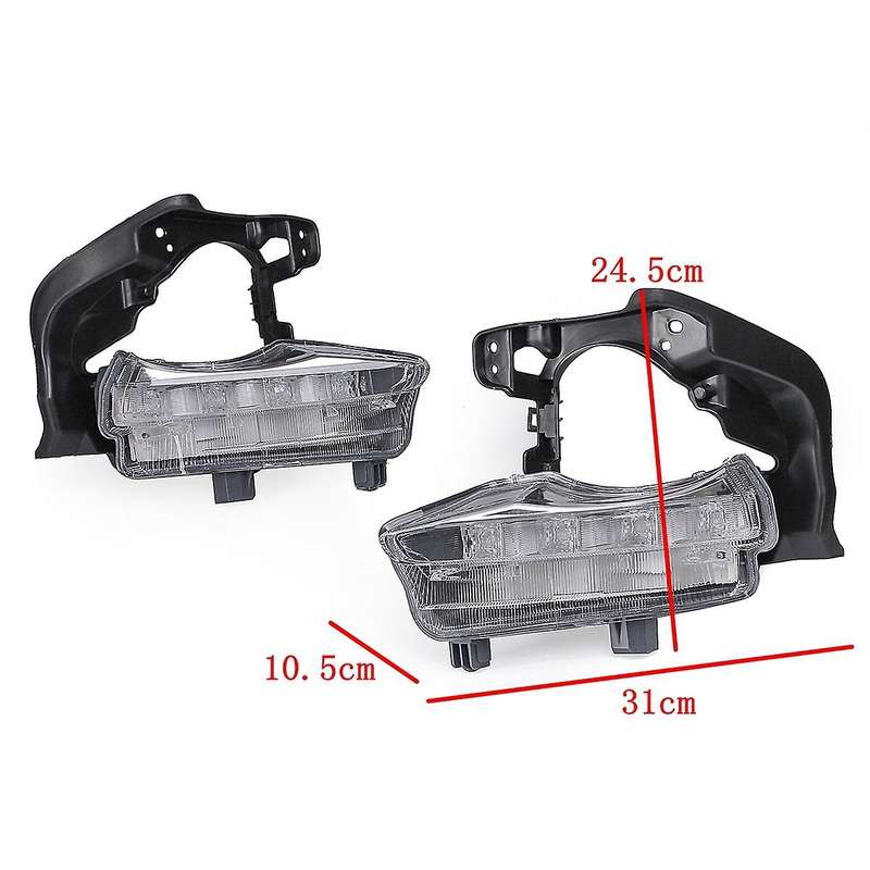 Car Led Daytime Running Lights Front Grille Driving Fog Lights for 2014 2015 2016