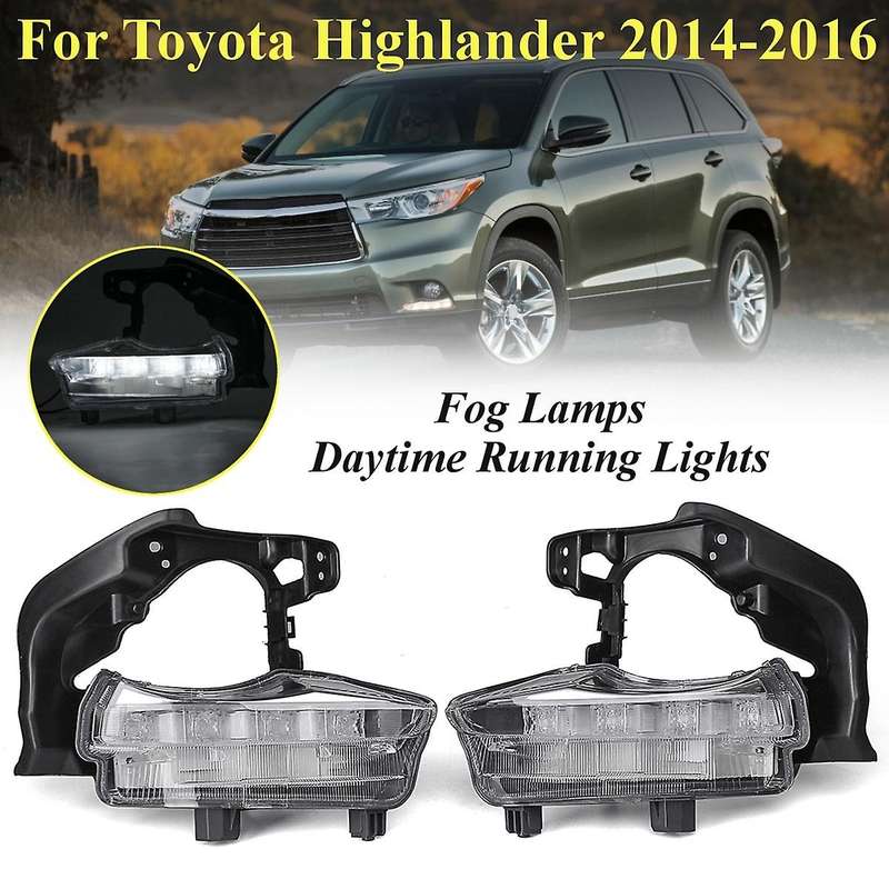 Car Led Daytime Running Lights Front Grille Driving Fog Lights for 2014 2015 2016