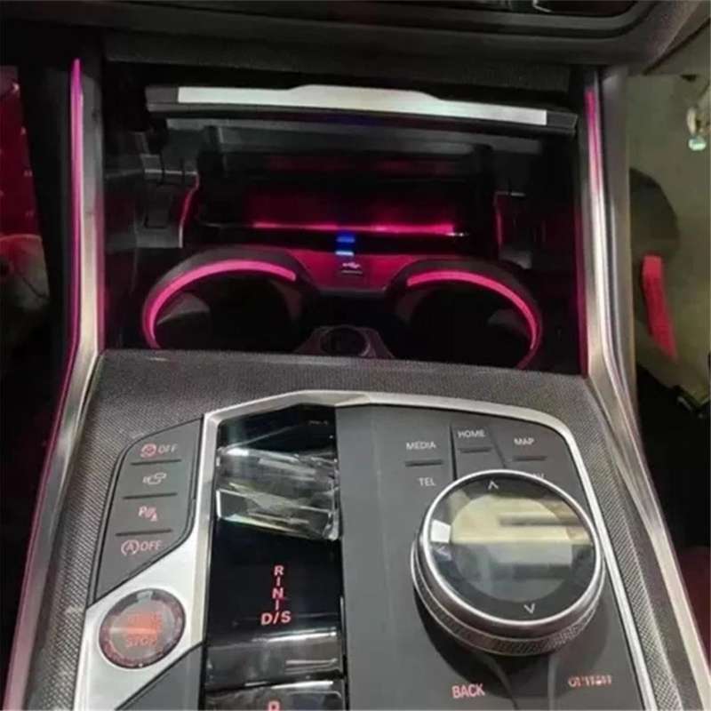 Car LED Drinking Cup Holder Water Bottle Holder for G20 G22 G80 G82 2/3/4 Series Decorative Ambient