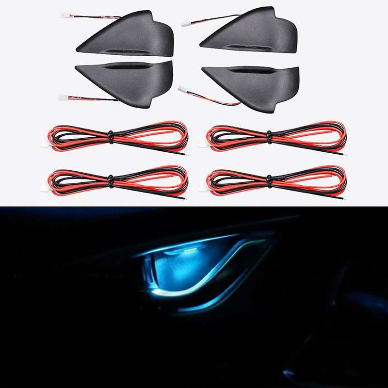 Car LED Door Bowl Armrest Atmosphere Light Door Bowl Handle Frame Light for Atenza -3 -5 -8 Blue