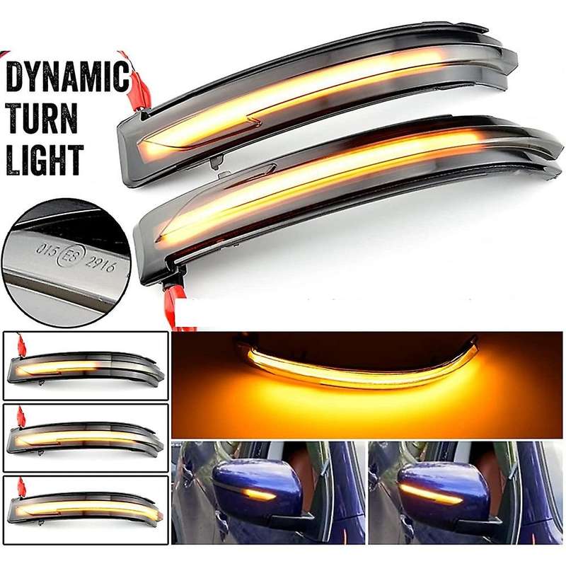 Car LED Dynamic Light Turn Signal Rearview Mirror Light for T32 J11 Z52 Navara Juke,Yellow