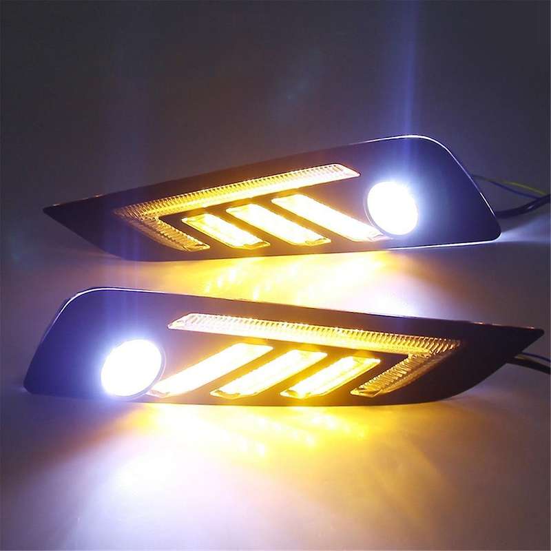 Car LED DRL Foglight for MG6 MG 6 2017-2019 Daytime Running Lights White Yellow Blue Running Turn Si
