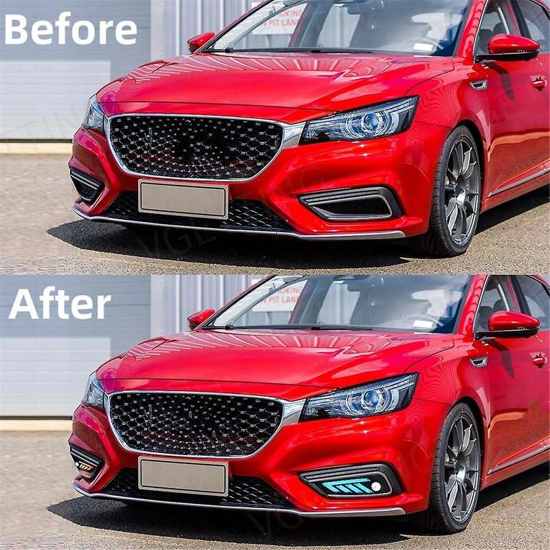 Car LED DRL Foglight for MG6 MG 6 2017-2019 Daytime Running Lights White Yellow Blue Running Turn Si