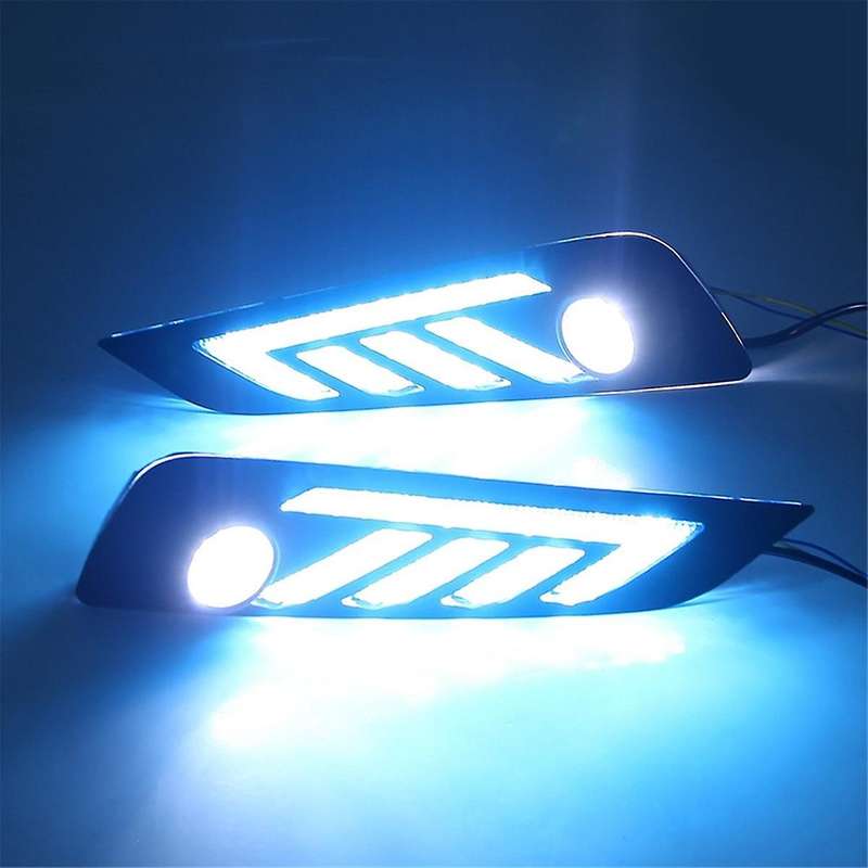 Car LED DRL Foglight for MG6 MG 6 2017-2019 Daytime Running Lights White Yellow Blue Running Turn Si