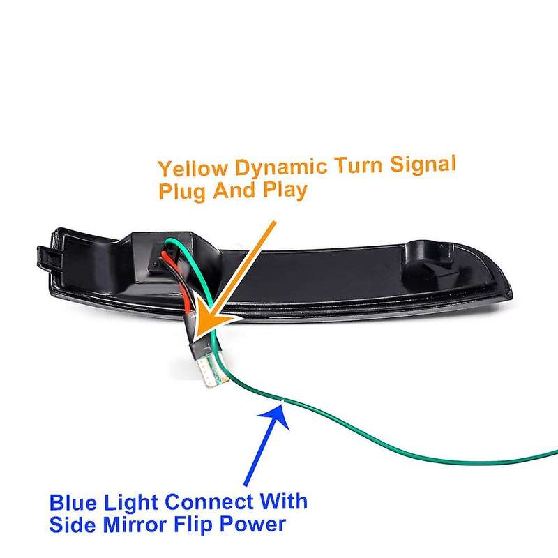 Car LED Dynamic Rearview Mirror Light Turn Signal Indicator for Escape Kuga II Eco Sport 2013 - 2019