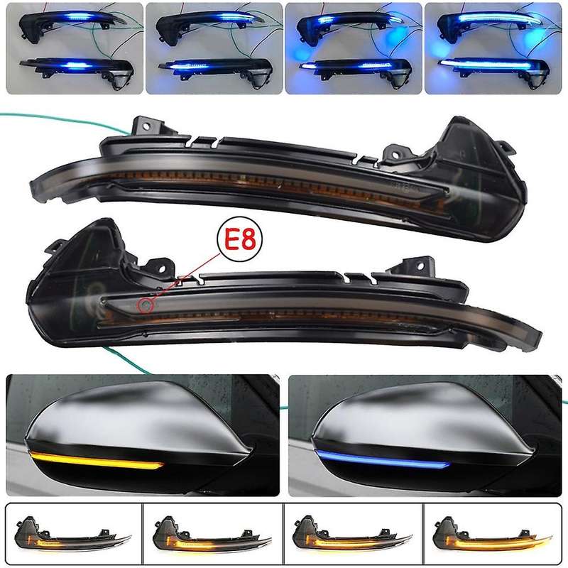 Car LED Dynamic Turn Signal Light Rear View Side Mirror Light Indicator for- A6 RS6 4G C7 7.5 2012-2