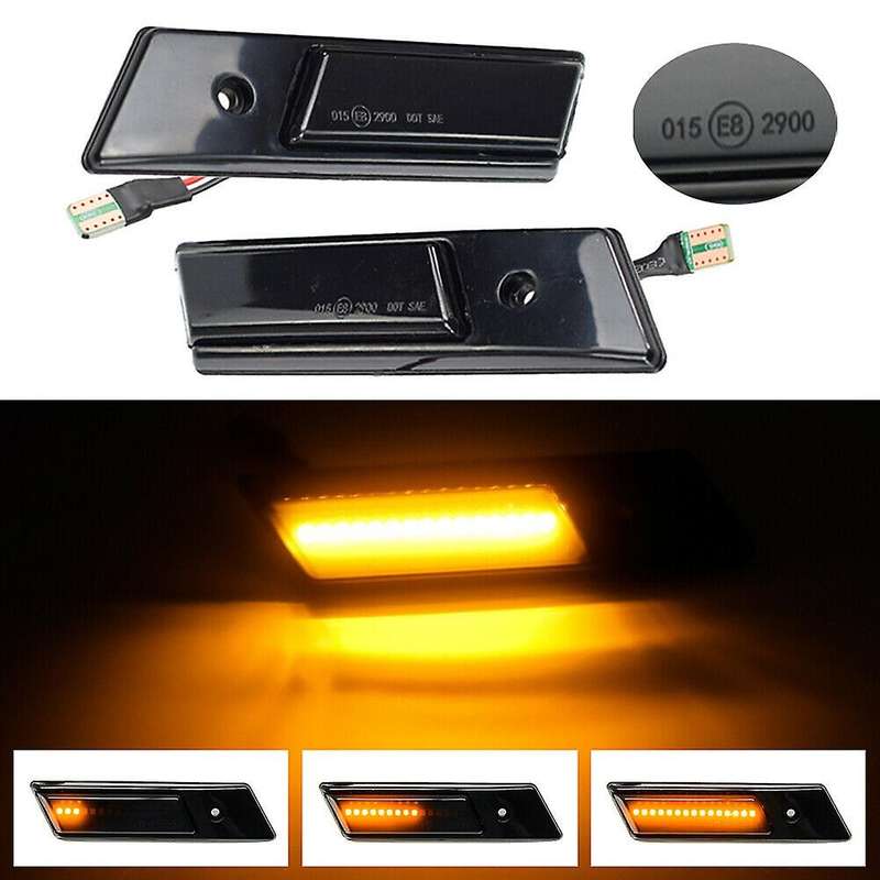 Car LED Dynamic Side Marker Turn Signal Light for  3 5 7 Series E32 E34 E36 90-96