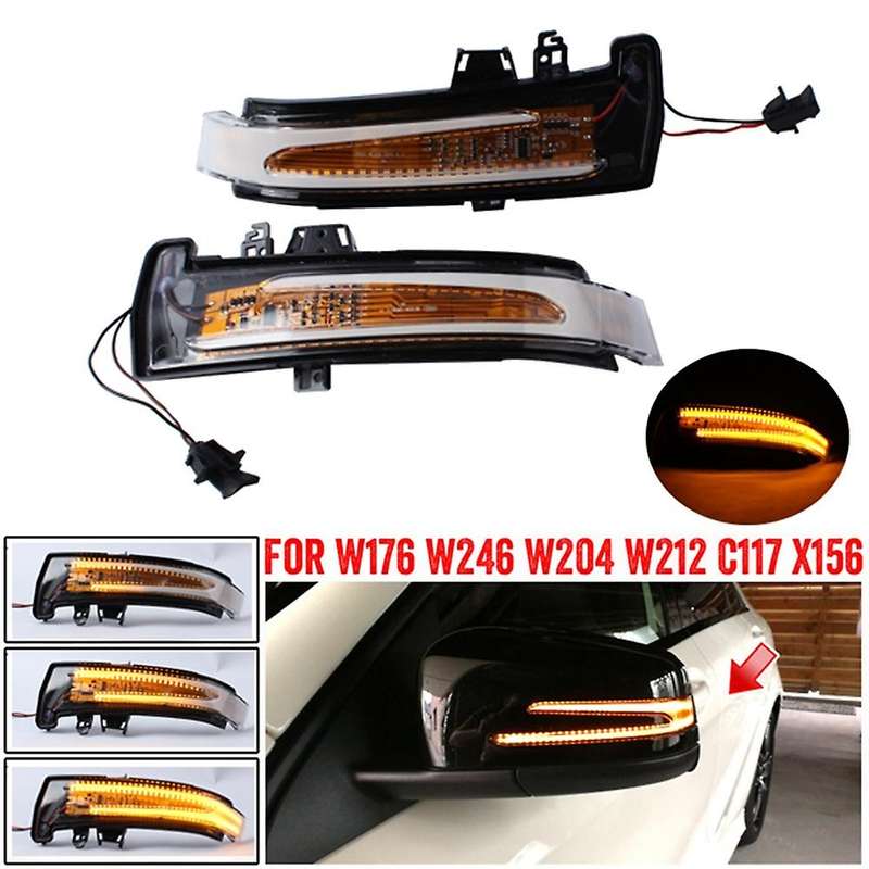 Car LED Dynamic Turn Signal Light Rearview Mirror Light Indicator for W221 W212 W204 W176 W246 X156