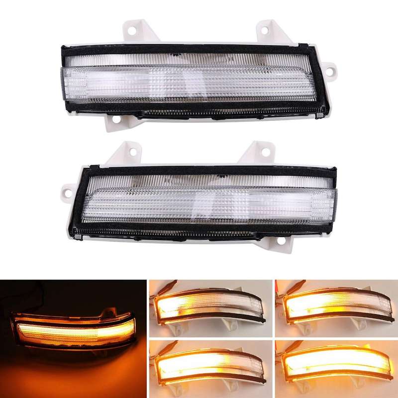 Car LED Dynamic Turn Signal Light Side Mirror Indicator for 9Th 2009-2015