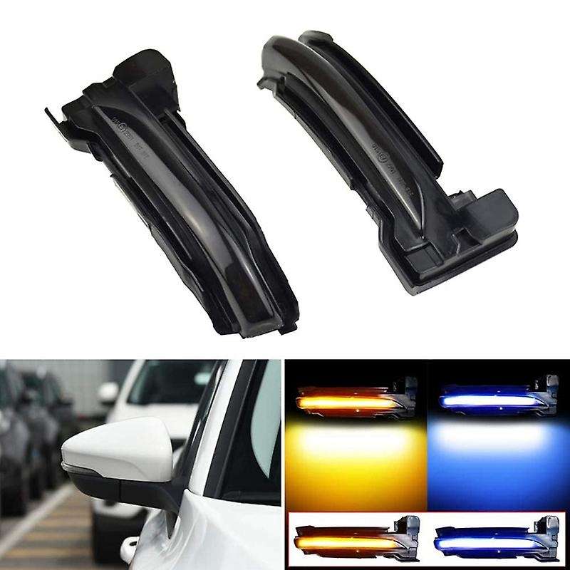 Car LED Dynamic Turn Signal Light Side Mirror Sequential Indicator Blinker Lamp for Focus 4 MK4 2019