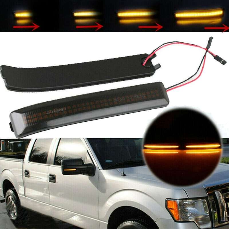 Car LED Dynamic Turn Signal Light Rearview Side Mirror Light for F-Series 2009-2014