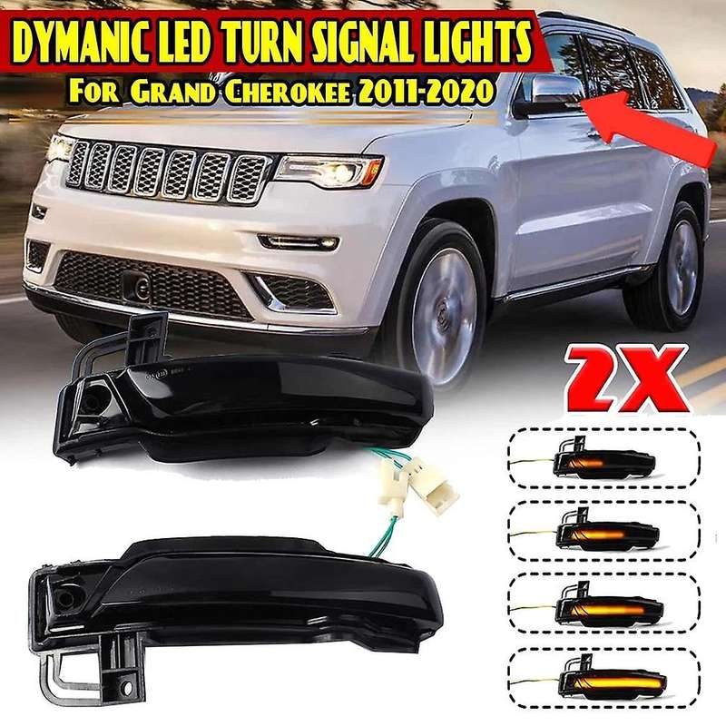 Car LED Dynamic Turn Signal Rearview Side Mirror Light Indicator for Grand 2011-2020