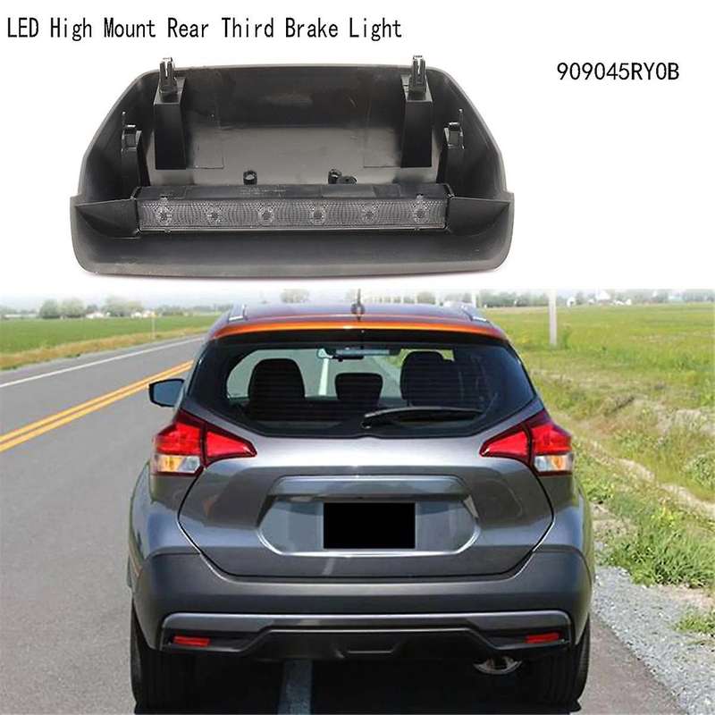 Car LED High Mount Rear Third Brake Light Stop Signal Lamp for Kicks 2017-2020 909045RY0B