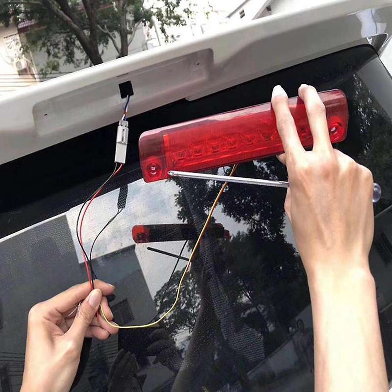 Car LED High Mount Rear Third Brake Light Stop Signal Lamp Red Lamp for Alphard 30 Series Red