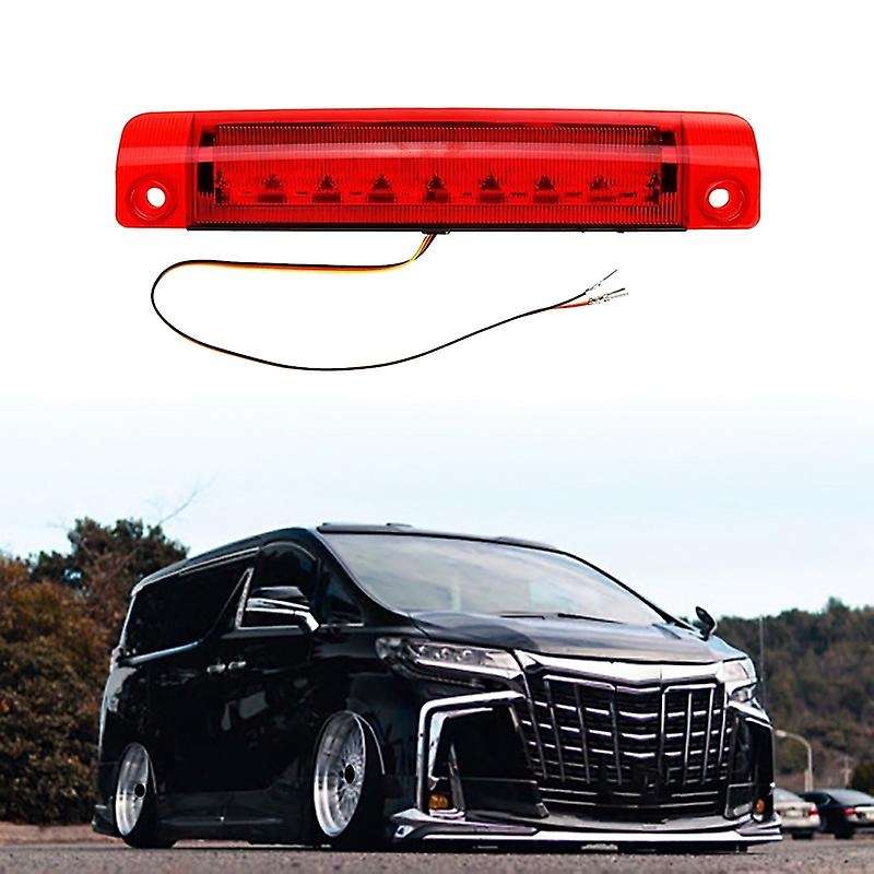 Car LED High Mount Rear Third Brake Light Stop Signal Lamp Red Lamp for Alphard 30 Series Red