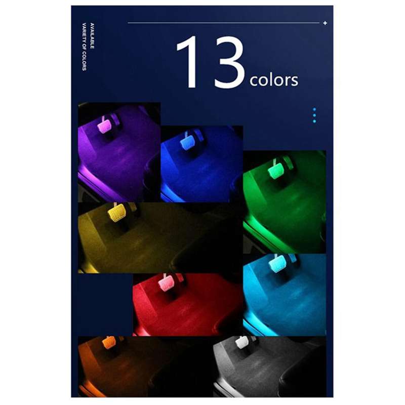 Car LED Interior Strip Light,Ambient Lighting Kit USB Strip Lights Wireless Remote RGB Light Automot