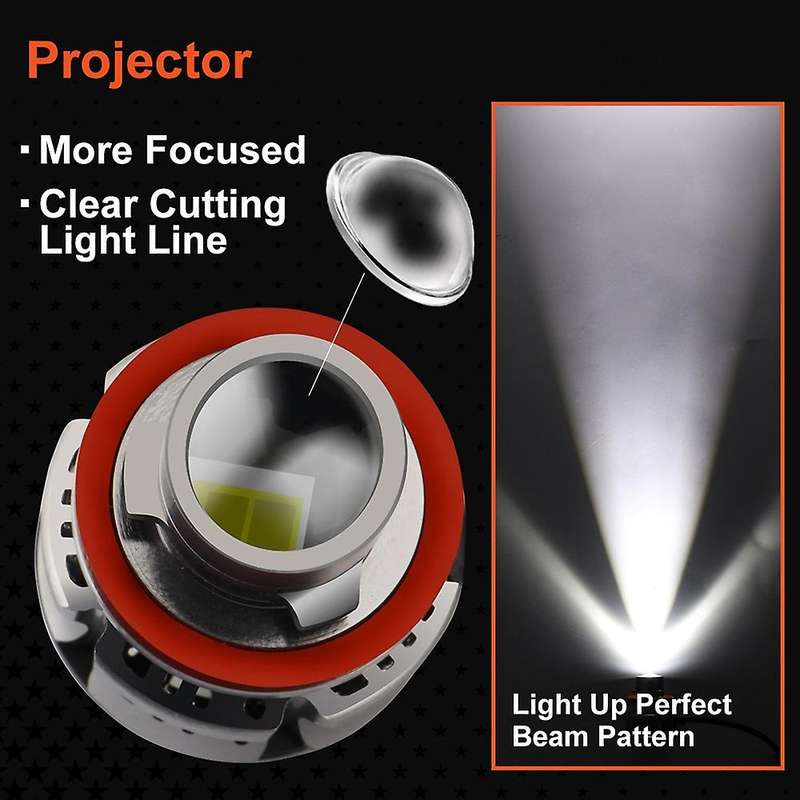 Car LED Lens Headlight 9005 Headlight Bulb Car LED Headlight Projector Fog Lamp Car Fog Lamp White L