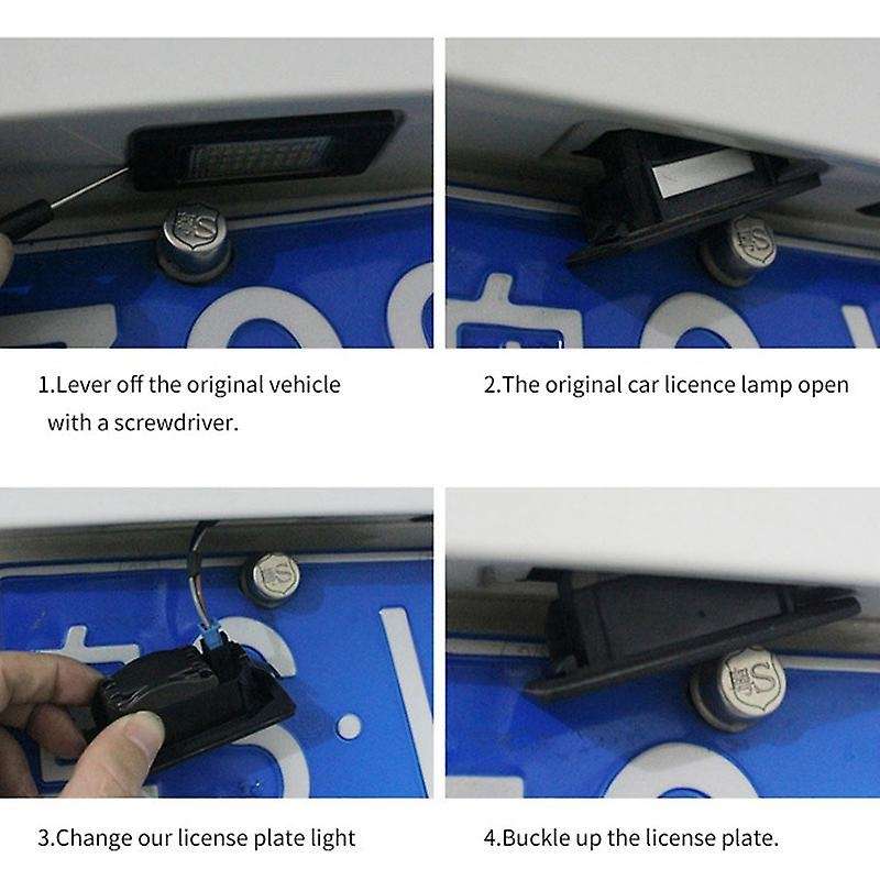 Car LED License Plate Light 24-SMD LED License Plate Light Suitable for 147 156 159 166