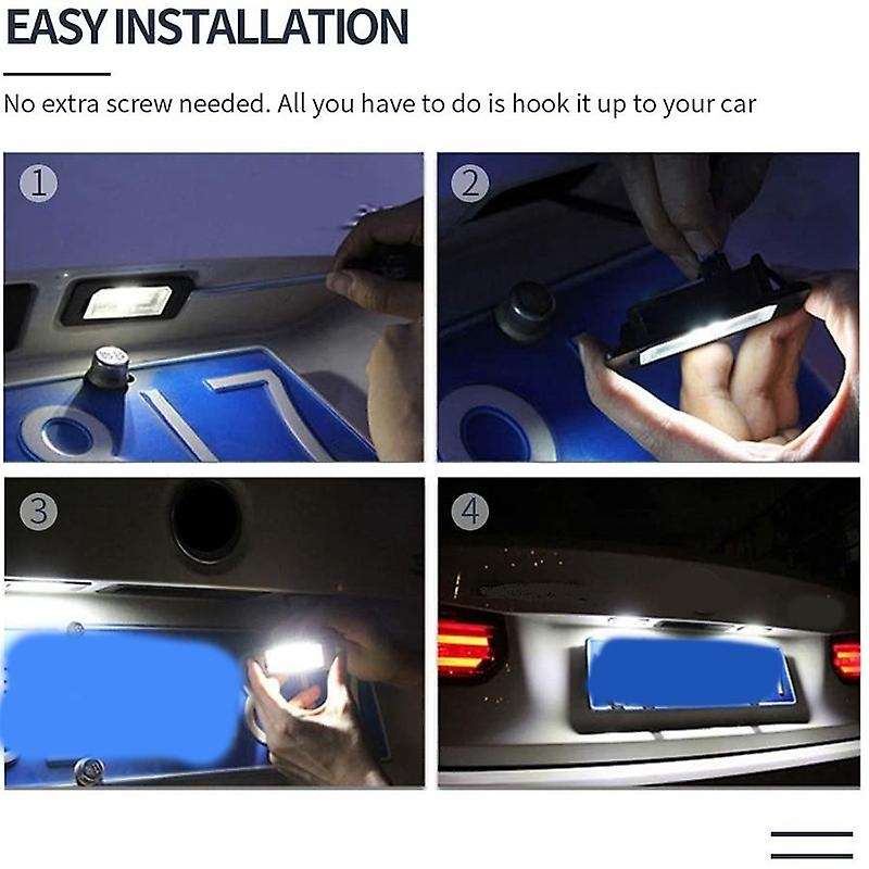 Car LED License Number Plate Light Lamp White for - A3 S3 8P A4 B6 B7 A5 A6 4F A8 S8 C6 Cabriolet