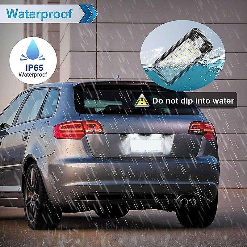 Car LED License Number Plate Light Lamp White for - A3 S3 8P A4 B6 B7 A5 A6 4F A8 S8 C6 Cabriolet
