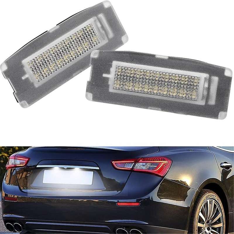 Car LED License Plate Light 673001401 for M157 2014-2020 Car Number Plate Lamp