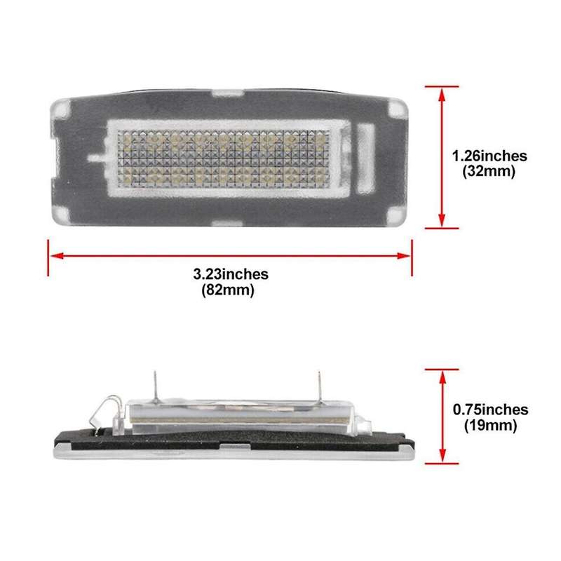 Car LED License Plate Light 673001401 for M157 2014-2020 Car Number Plate Lamp