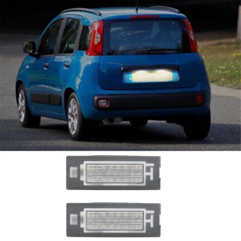 Car LED License Plate Light 71734797 71771501 for Panda Type 169 2003-2012 312/319 2012+ Car Number