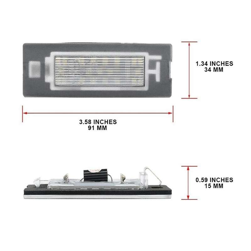 Car LED License Plate Light 71734797 71771501 for Panda Type 169 2003-2012 312/319 2012+ Car Number
