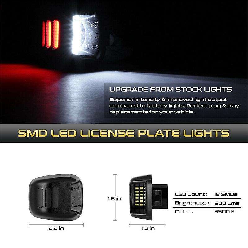 Car LED License Plate Lights Rear Light Waterproof Taillamp for Navara D40 Frontier 2007-2016