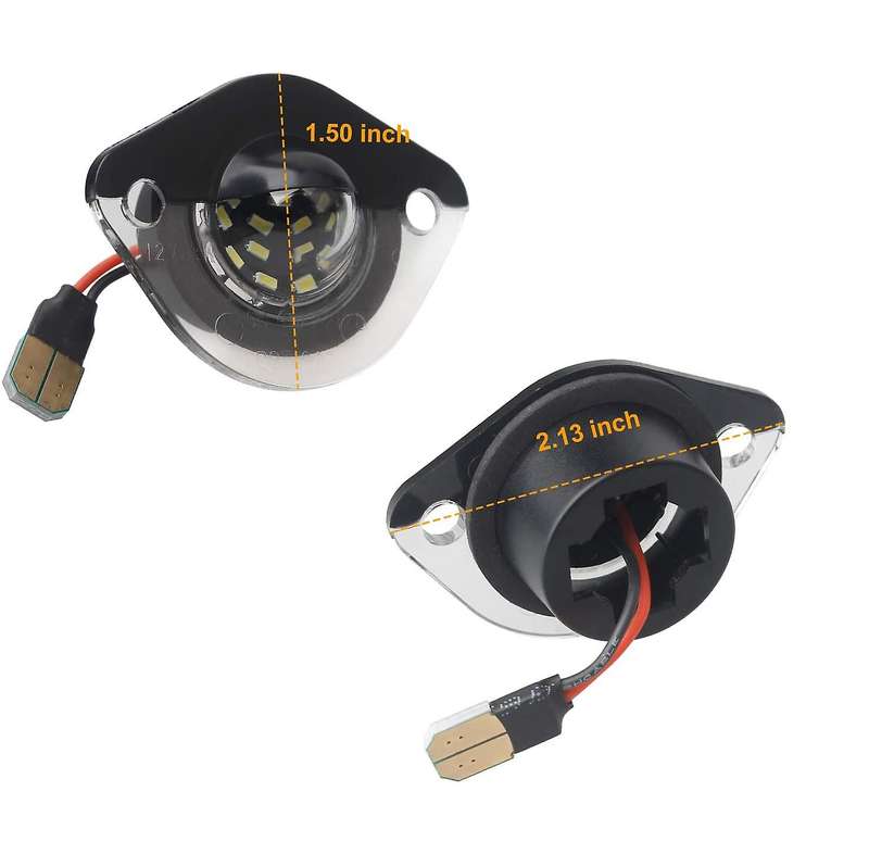 Car LED License Plate Light Powered for 1994-2004