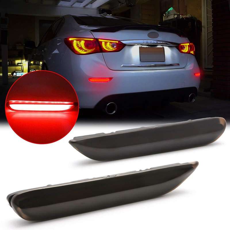 Car LED Light Bar Bumper Reflector Marker Brake Lights for Q50 QX30 QX60 QX56