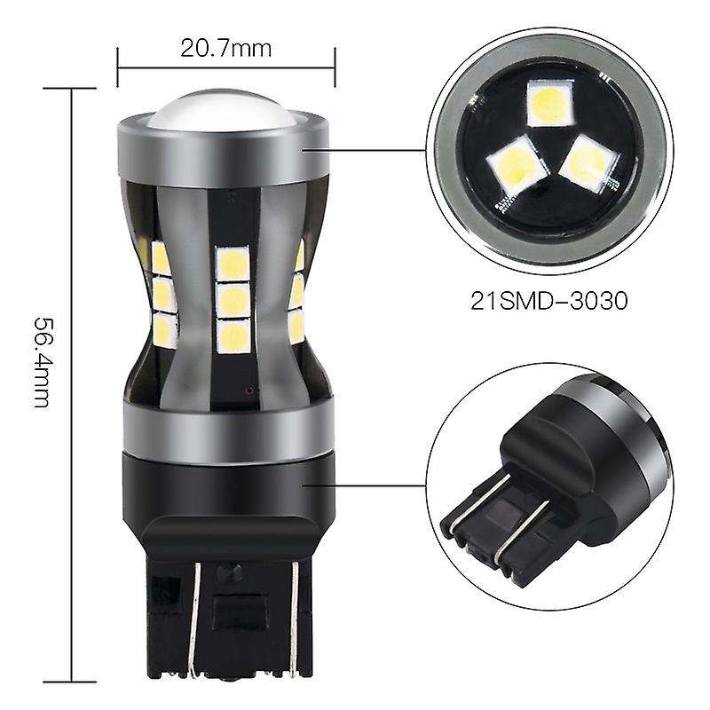 Car LED Light Bulb 7443 Reversing Light Bulb 21SMD 6500K Steering Angle Light
