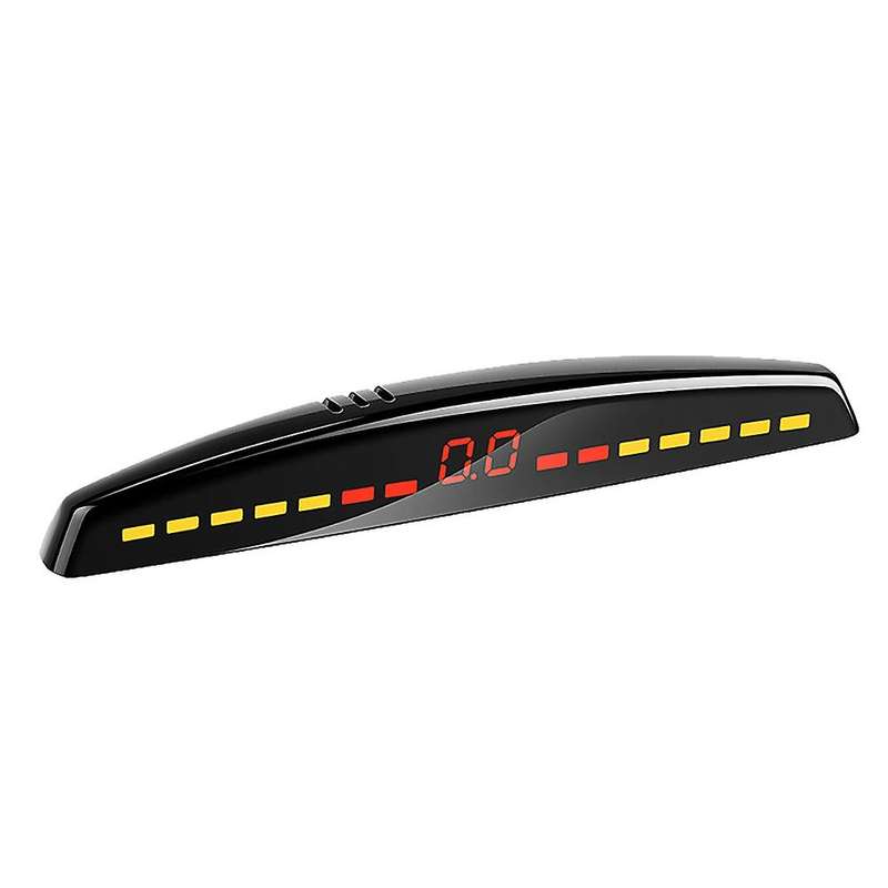 Car Led Parking Sensor Auto Car Detector Parktronic Display Reverse Backup Monitor System with 4 Bla