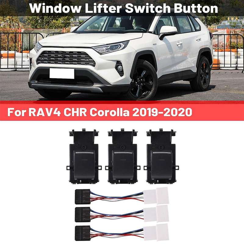 Car LED Power Window Lifter Switch Button for 2018-2020 Left Driving Backlight Upgrade