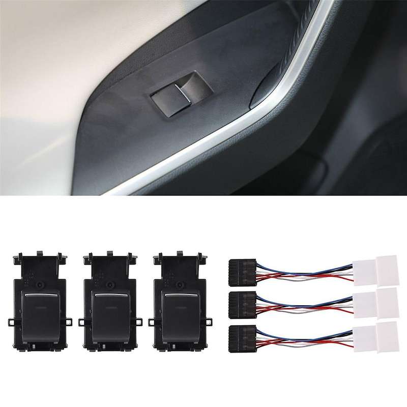Car LED Power Window Lifter Switch Button for 2018-2020 Left Driving Backlight Upgrade
